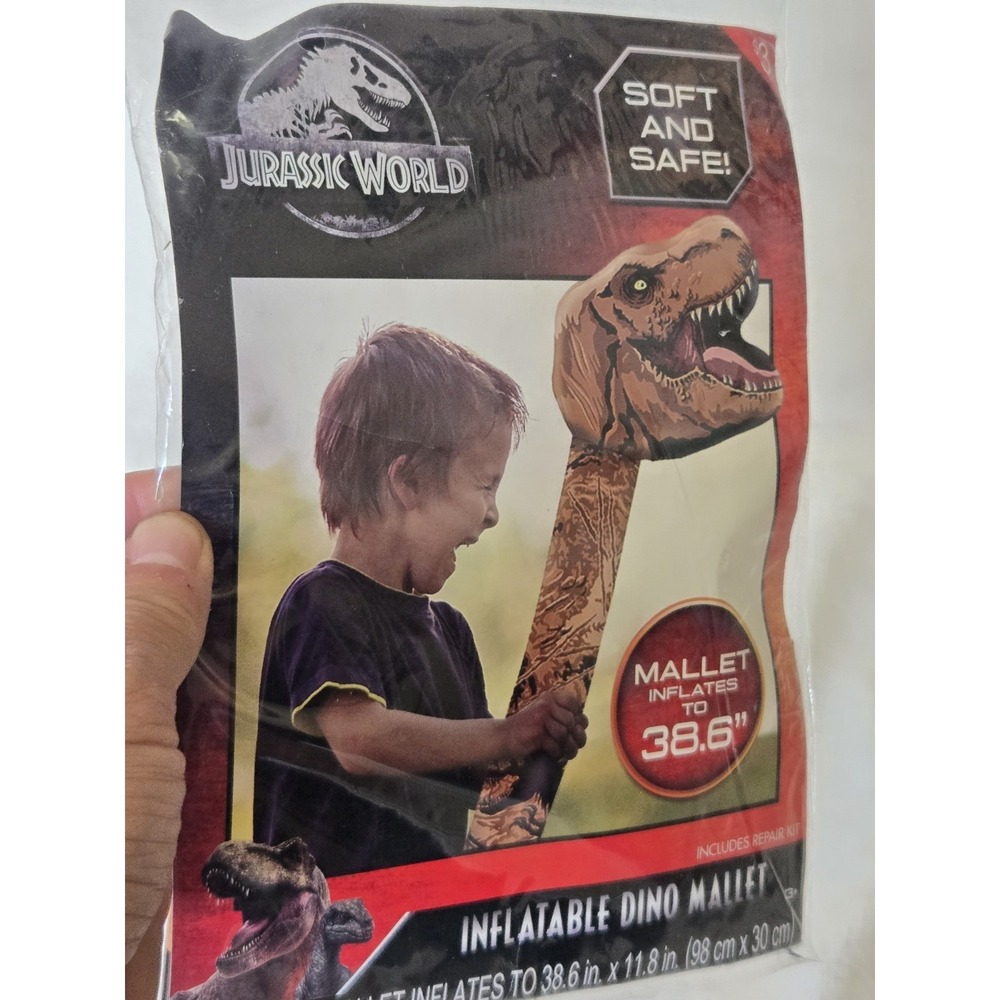 Jurassic World Inflatable Dino Mallet T-Rex Hammer 38.6" NEW Sealed Party Toy